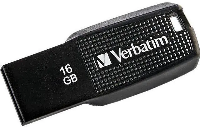 Main image of Verbatim 16GB Ergo USB 2.0 Flash Drive - Black  70875