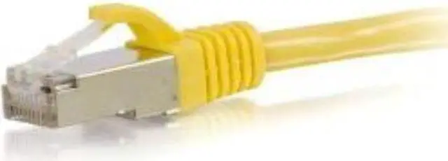 Alt view image 6 of 8 - C2G 00862 Cat6 Cable - Snagless Shielded Ethernet Network Patch Cable, Yellow (4 Feet, 1.21 Meters)