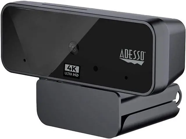 Alt view image 4 of 8 - Adesso CyberTrack HD 3840x2160 Webcam 8 Megapixels Black (CYBERTRACKH6)