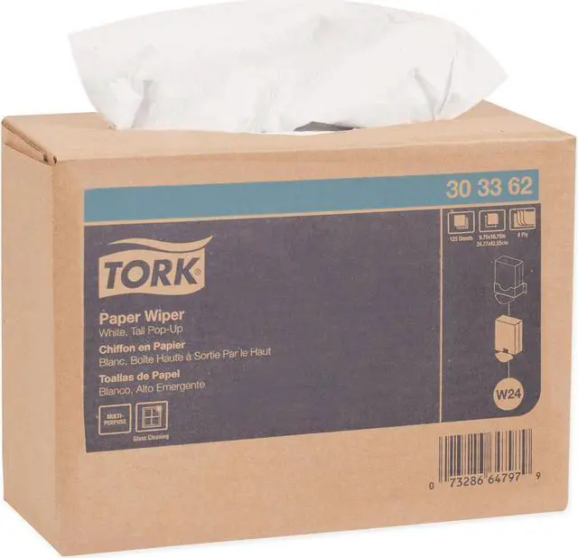Main image of Essity Multipurpose Paper Wiper 9.75 x 16.75 White 125/Box 8 Boxes/Carton 303362