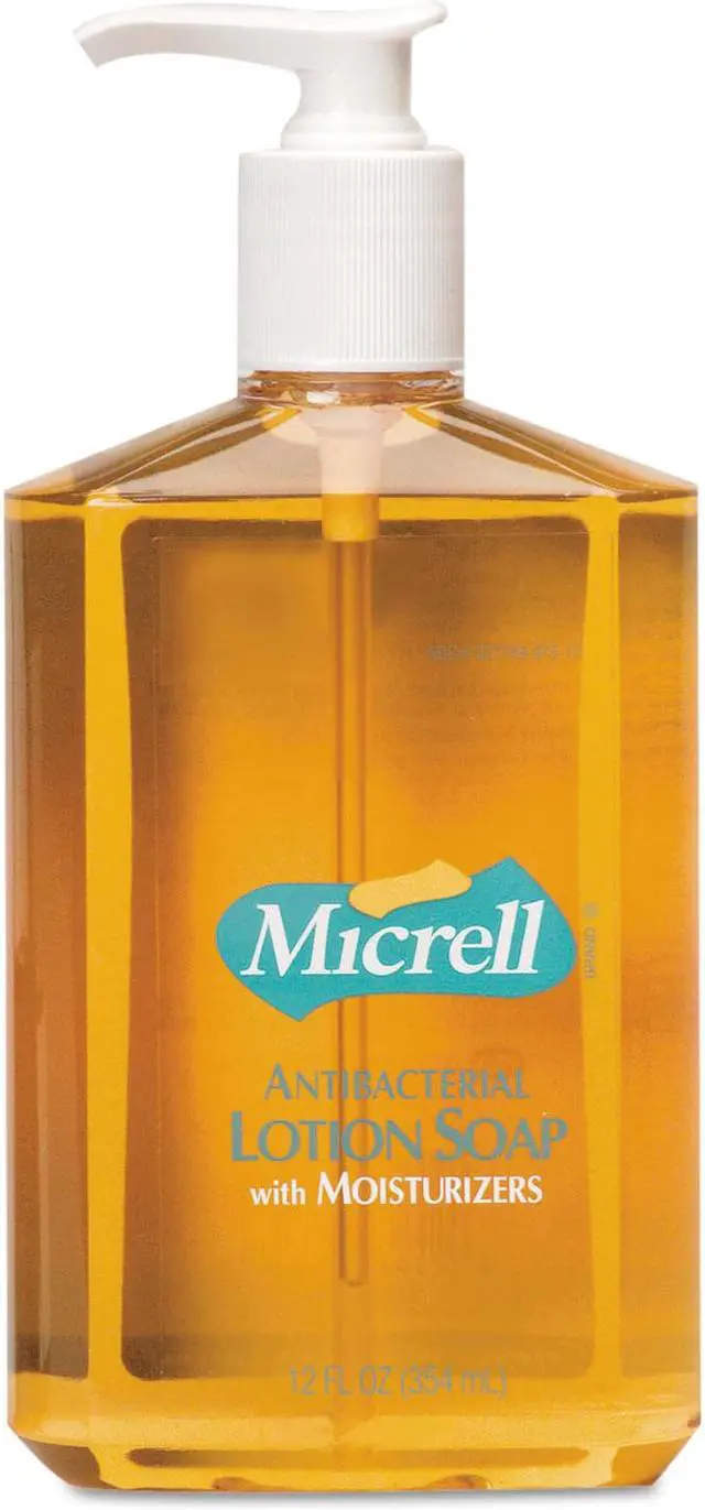Alt view image 4 of 9 - Antibacterial Lotion Soap, 12oz Pump Bottle, PK12 GOJO 9759-12