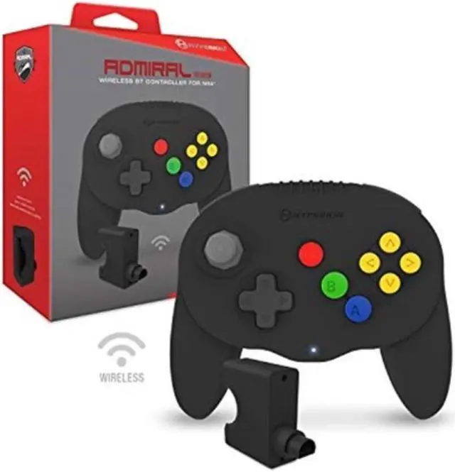 Alt view image 2 of 2 - Hyperkin "Admiral" Premium BT Controller for N64 (Black) - Nintendo 64