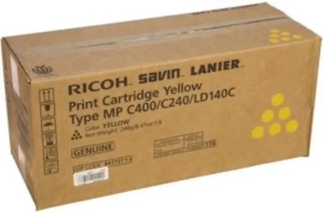 Alt view image 3 of 3 - RICOH RIC841298 RICOH BR AFICIO MPC300 - 1-SD YLD YELLOW TONER