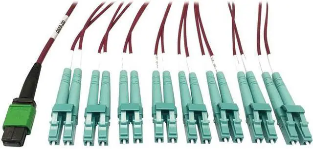 Main image of Tripp Lite 1m 400G Multimode 50/125 OM4 Fiber Optic Cable Magenta N846D01M16EMG