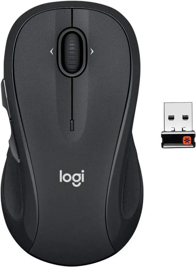 Alt view image 15 of 15 - Logitech M510 Wireless Computer Mouse for PC with USB Unifying Receiver - Graphite
