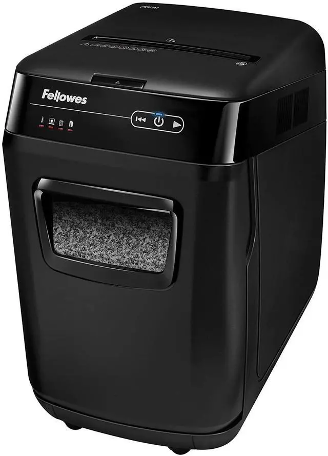 Alt view image 13 of 20 - AutoMax 200M Auto Feed Shredder 200 Sheet Capacity Black