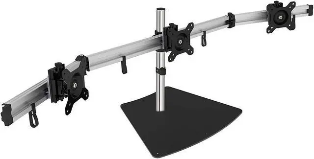 Alt view image 9 of 20 - Siig Easy-Adjust Triple Monitor Desk Stand - 13" To 27"