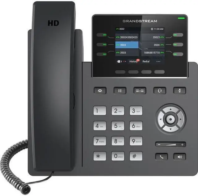 Alt view image 3 of 8 - Grandstream GRP2613 3-Line Gigabit IP Phone