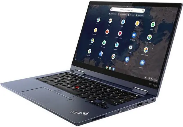 Main image of Lenovo ThinkPad C13 Yoga Gen 1 20UX000MUS Chromebook AMD Ryzen 5 3000 Series 3500C (2.10 GHz) 8 GB Memory 128 GB PCIe SSD 13.3" FHD IPS Touchscreen 1920 x 1080 Chrome OS