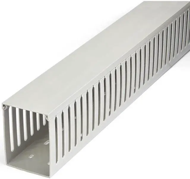 Main image of StarTech.com Cable Management Raceway w/Parallel Slots 78in Network Cable Hider Kit Slotted Wire Duct System Cord Concealer UL CBMWD75100