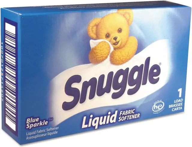 Alt view image 2 of 2 - Snuggle VEN 2979996 Blue Sparkle HE Liquid Fabric Softener, Original, 1 Load Vend-Box, 100 / Carton