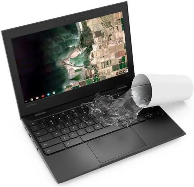 Alt view image 3 of 7 - Lenovo 100e Chromebook 2nd Gen AST 82CD0004CF Chromebook AMD A4-Series A4-9120C (1.60 GHz) 4 GB Memory 32 GB eMMC 11.6" 1366 x 768 Chrome OS