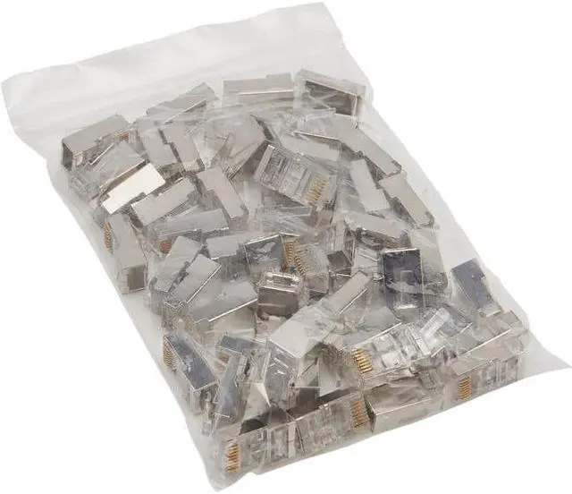 Main image of Tripp Lite Cat6 RJ45 Pass-Through FTP Modular Plug 50 Pack N232050FTP