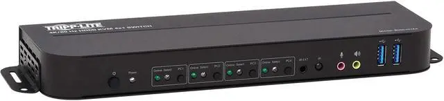 Alt view image 18 of 20 - TRIPP LITE B005-HUA4 4-Port HDMI/USB KVM Switch - 4K 60 Hz, HDR, HDCP 2.2, IR, USB Sharing