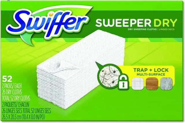 Alt view image 2 of 3 - Dry Refill Cloths, White, 10 2/5" x 8", 52/Box, 3 Boxes/Carton 81216