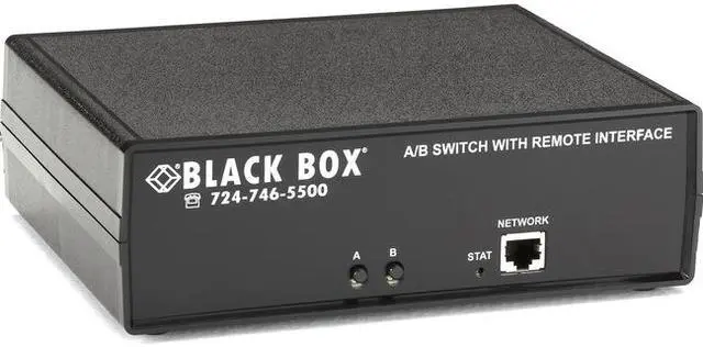 Alt view image 2 of 14 - Black Box CAT6 Remotely Controlled Layer 1 A/B Switch, Latching, Ethernet, RS-232