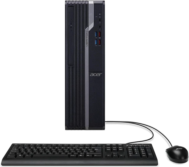 Alt view image 6 of 7 - Acer Veriton VX4665G-I3910H1 Desktop, 9th Gen Intel Core i3-9100, 8GB DDR4, 1TB 7200RPM HDD, 8X DVD, Intel Wireless-AC 9260 802.11ac Gigabit WiFi 5, Keyboard and Mouse, Windows 10 Profe (DT.VSXAA.001)