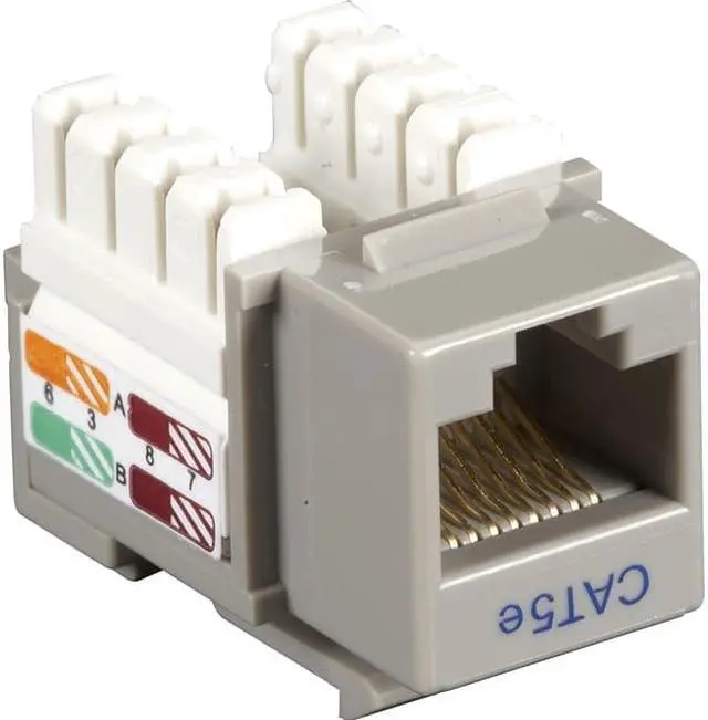 Alt view image 6 of 6 - CAT5e Value Line Keystone Jack, Gray