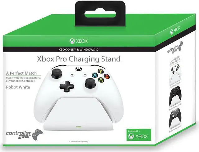 Alt view image 6 of 6 - Controller Gear Xbox One Charging Stand - Robot White