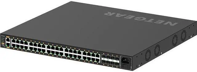 Alt view image 2 of 10 - NETGEAR 40x1G PoE+ 960W and 8xSFP+ Managed Switch | AV Line M4250-40G8XF-PoE+, GSM4248PX