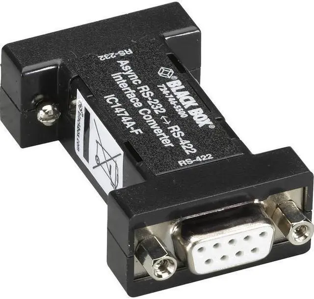 Alt view image 4 of 4 - Black Box IC1474A-F Box Rs232 To Rs-422 Interface Bidirectional Converter - 1 X Db-9 Rs-232 , 1 X Rs-422 Terminal Block - Internal