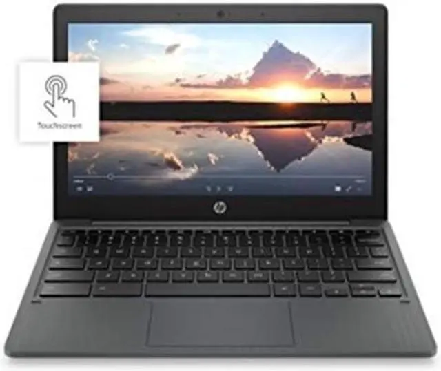 Alt view image 2 of 12 - HP Chromebook 11a-na0040nr 11.6-in HD Touch 4GB 32GB Ash Gray