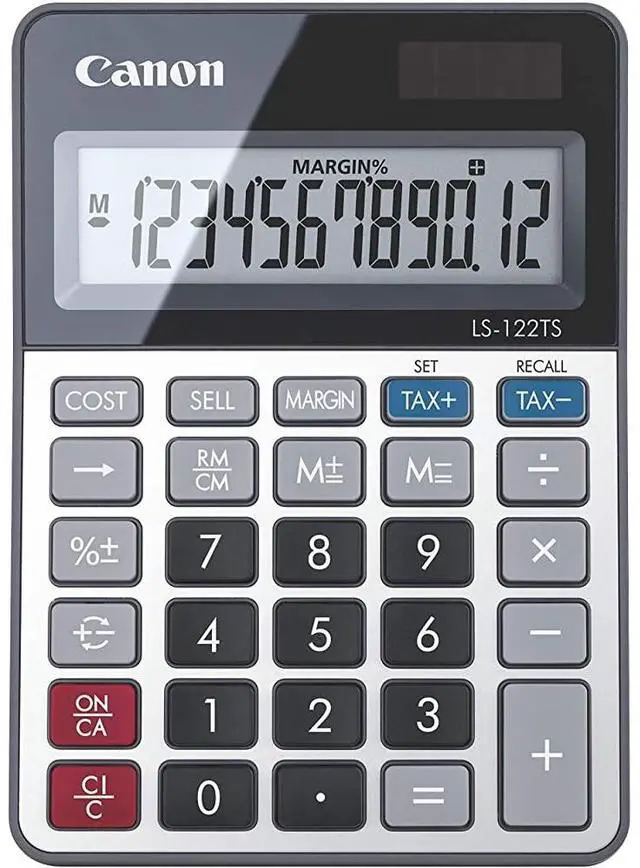 Alt view image 2 of 2 - Canon LS-122TS Desktop Calculator Silver