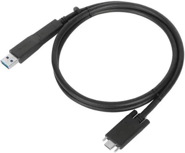 Main image of Targus 1M USB-C Male with Screw to USB-C Male Cable with USB-A Tether ACC1133GLX