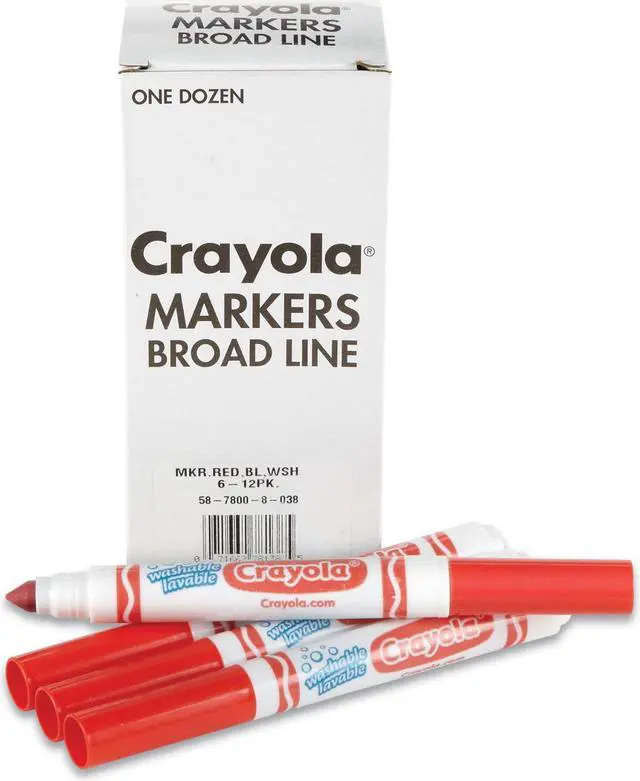 Alt view image 3 of 3 - Crayola Washable Broad Line Bulk Markers 12 58-7800-038