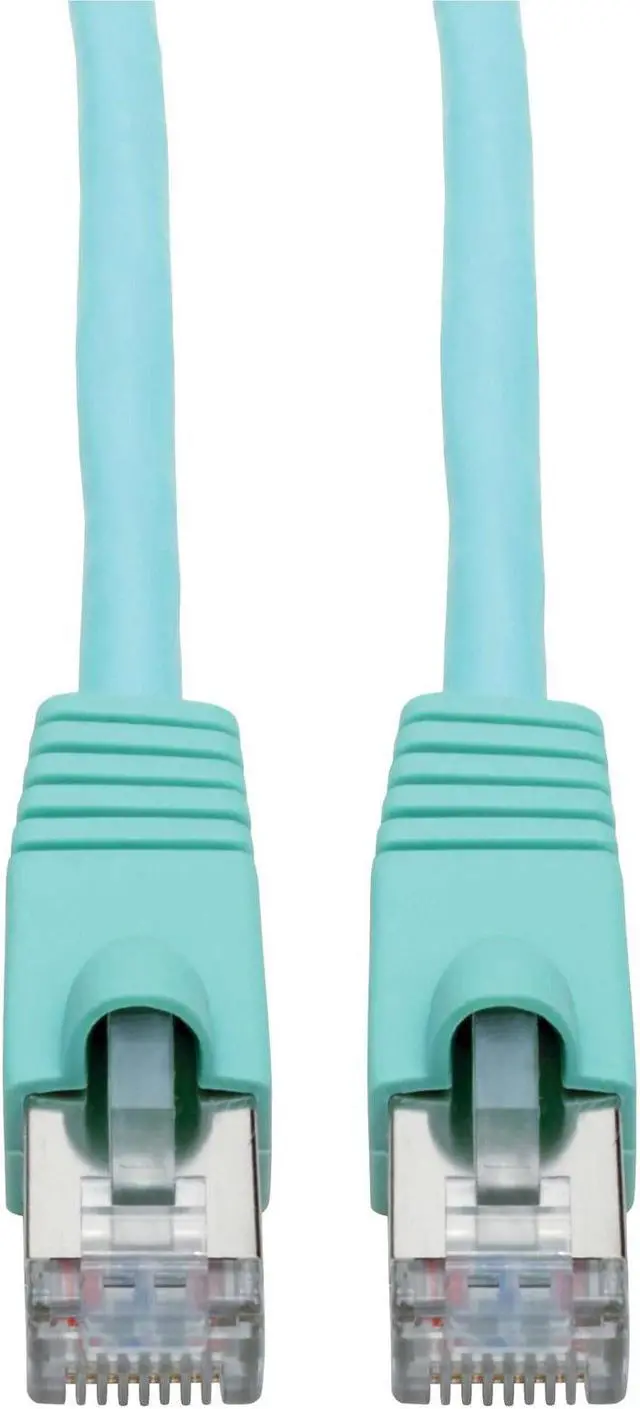 Alt view image 9 of 15 - Tripp Lite 25ft RJ-45 M/M Cat6a Snagless Shielded STP Patch Cable Aqua N262025AQ