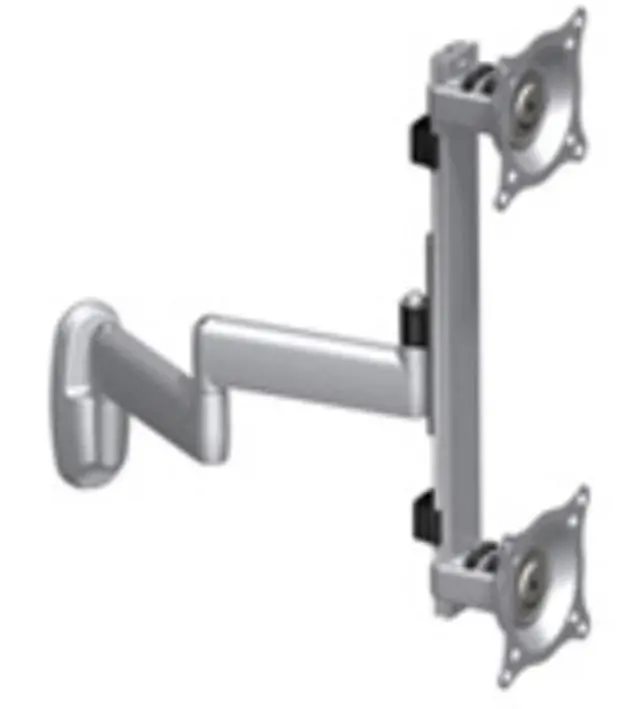 Alt view image 3 of 3 - Chief KWD230B Dual Arm Wall Mount, Vertical Dual Monitor - Black