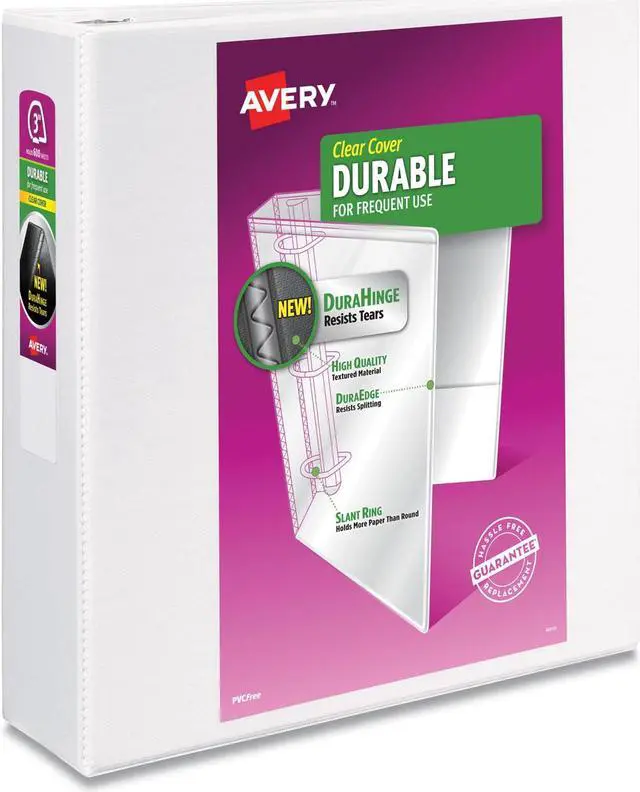 Alt view image 8 of 12 - Avery 7771117030 Durable View Binder with DuraHinge and Slant Rings, 670 Sheet