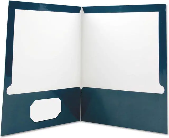 Alt view image 6 of 6 - Universal Laminated Two-Pocket Folder - UNV56418