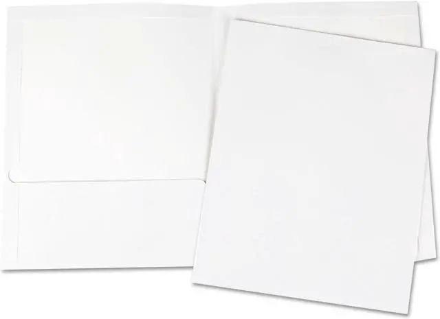 Alt view image 3 of 11 - Universal Laminated Two-Pocket Folder - UNV56417