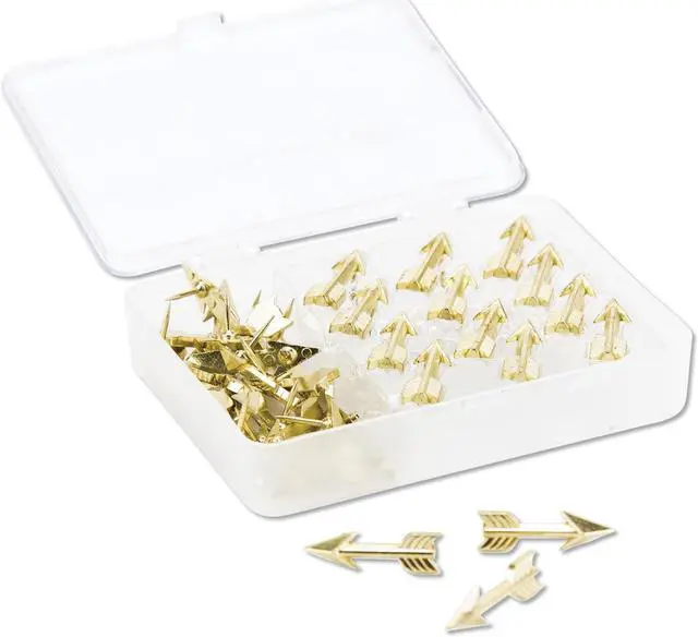 Main image of U Brands Fashion Sphere Push Pins Plastic Assorted 7/16" 200/Pack 3084U06-24