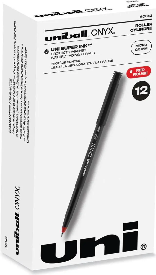 Alt view image 3 of 6 - uni-ball ONYX Rollerball Pen ,PEN,UNIBALL,ONYX,MICRO,RD
