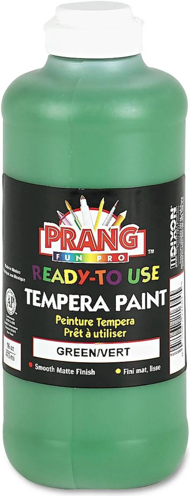 Alt view image 3 of 3 - Dixon Ticonderoga Company DIX21604 Tempera Paint- Ready to Use- Nontoxic- 16 oz.- Green