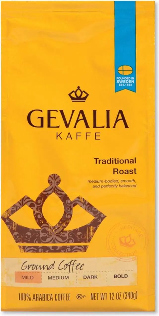 Alt view image 2 of 2 - Gevalia Whole Beans Traditional Coffee, 12 oz Bag