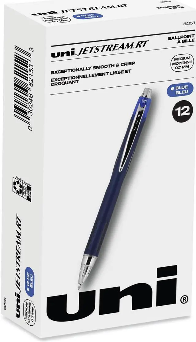 Alt view image 3 of 5 - uni-ball Jetstream Retractable Ballpoint Pen ,PEN,JETSTREAM RT FINE,BE