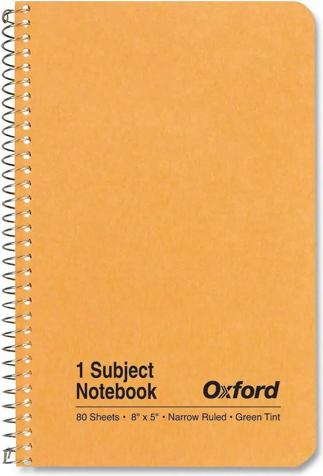 Alt view image 6 of 13 - One-Subject Notebook Narrow Rule Natural Kraft Cover 80 8 x 5 Sheets 25401R