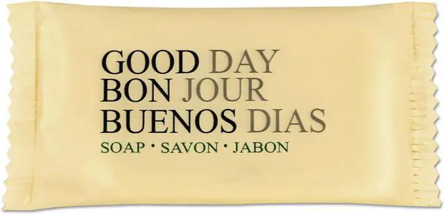 Alt view image 3 of 4 - Good Day Amenity Bar Soap Pleasant Scent 3/4 oz 1000 per carton 390075A