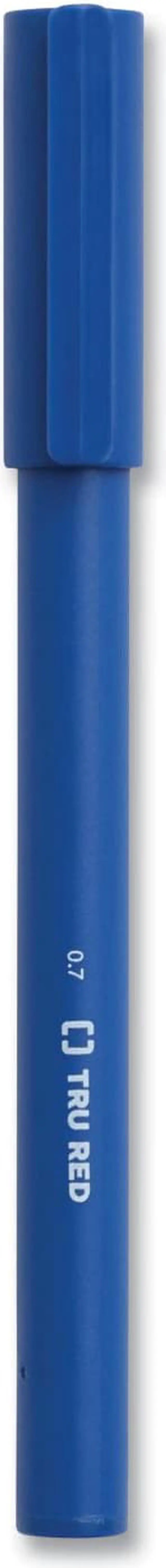 Alt view image 6 of 8 - TRU RED Quick Dry Gel Pens Med Point 0.7mm Blue 24/Pack TR54485