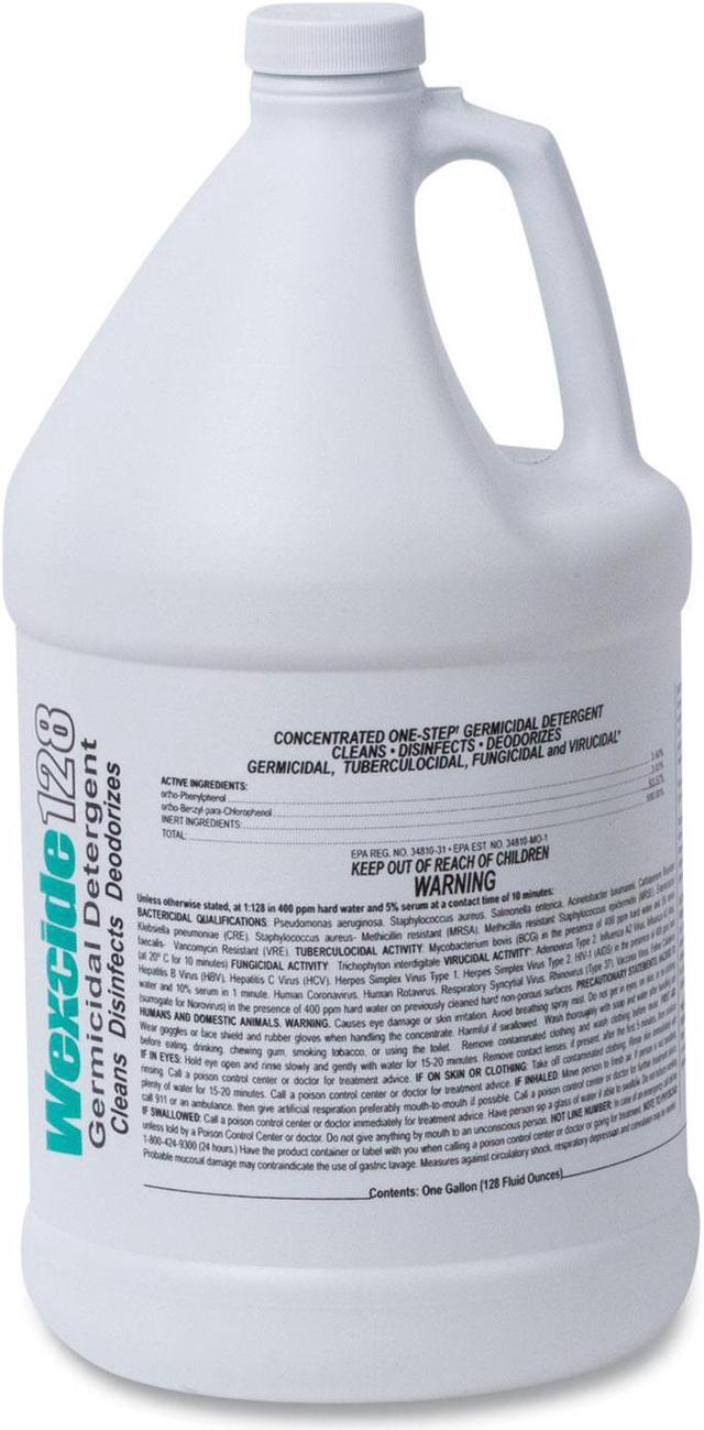 Wex-Cide Concentrated Disinfecting Cleaner, Nectar Scent, 128 oz Bottle