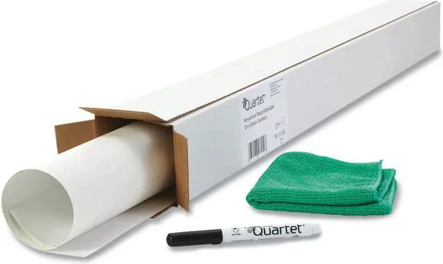 Alt view image 12 of 18 - Quartet Dry-Erase Sheets Temporary Self-Adhesive 24"x36" White R85532