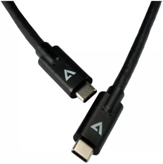 Alt view image 2 of 6 - V7 6.56ft USB Type-C to USB Type-C Data Transfer Cable V7UCC-2M-BLK-1N