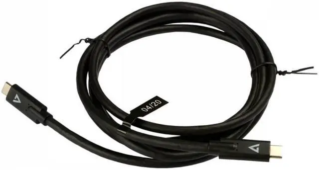 Alt view image 3 of 6 - V7 6.56ft USB Type-C to USB Type-C Data Transfer Cable V7UCC-2M-BLK-1N