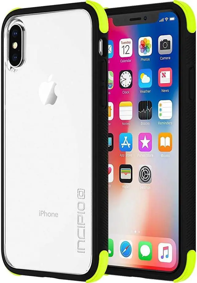 Main image of Incipio Apple iPhone X Reprieve Sport Series Case - Black/Clear IPH-1633-VLT