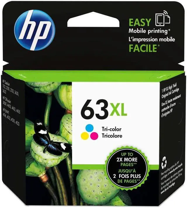Alt view image 17 of 20 - HP F6U63AN#140 63XL High Yield Original Ink Cartridge Tri-Color
