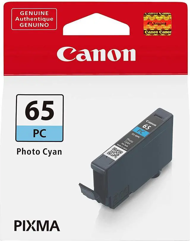 Alt view image 5 of 15 - Canon CLI-65 Photo Cyan Ink Tank for PIXMA Pro-200 Printer #4220C002