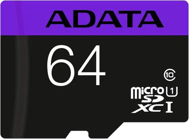 Alt view image 9 of 20 - ADATA AUSDX64GUICL10-RA1 Premier 64 GB micro SDHC/SDXC UHS-I U1 Memory Card with One Adapter
